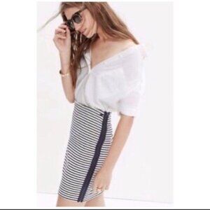 Madewell Nautical Side Zip Skirt  Medium NWT